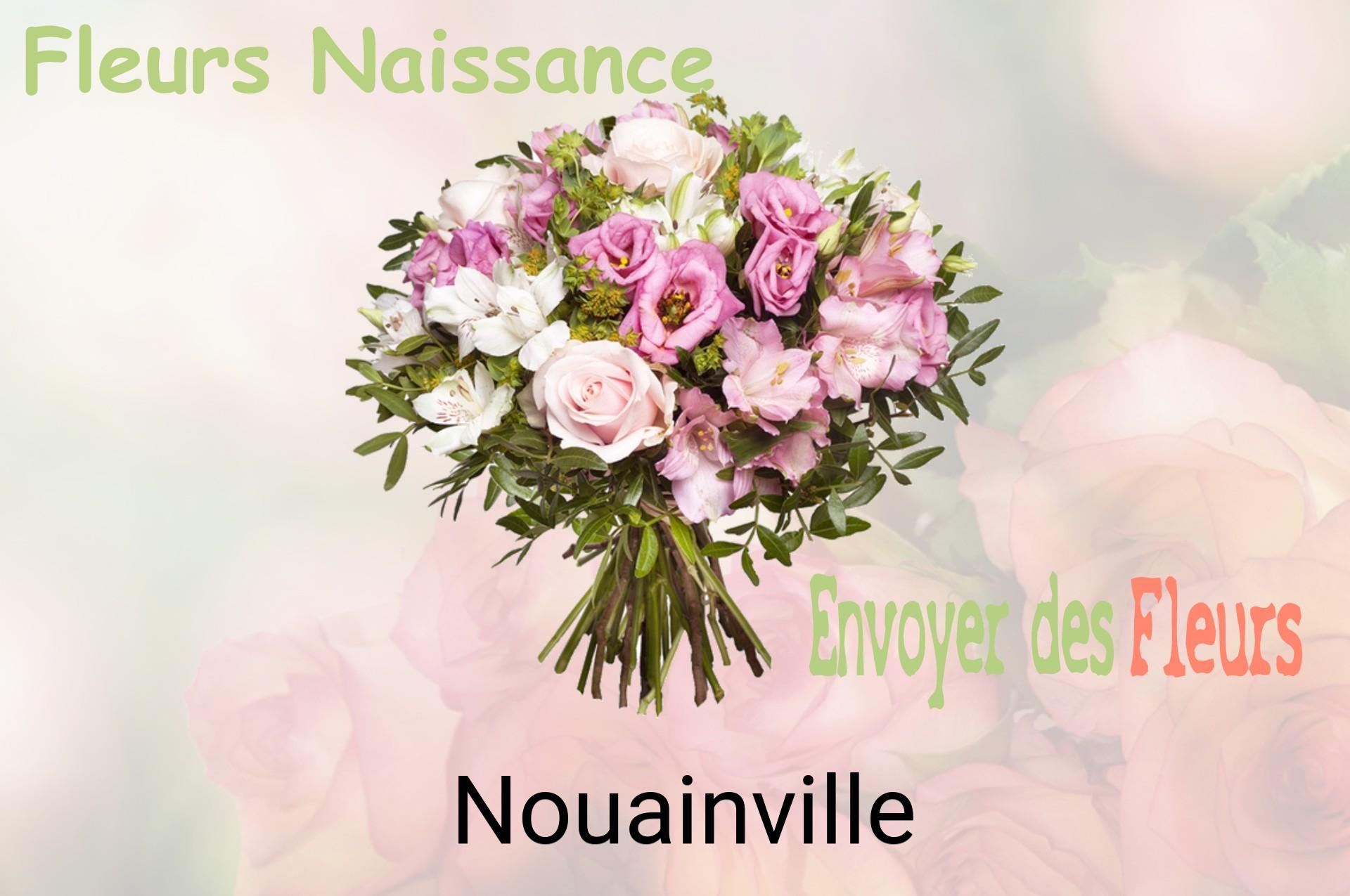 Bouquet de fleurs de naissance livré à Nouainville